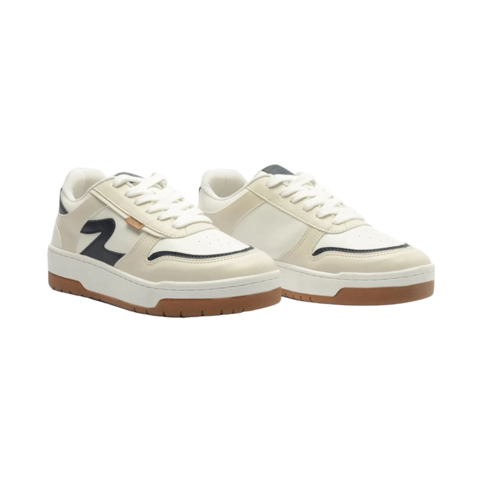 Tenis Feminino Anacapri Casual Street Recortes Emilie Azul Branco/Azul 2