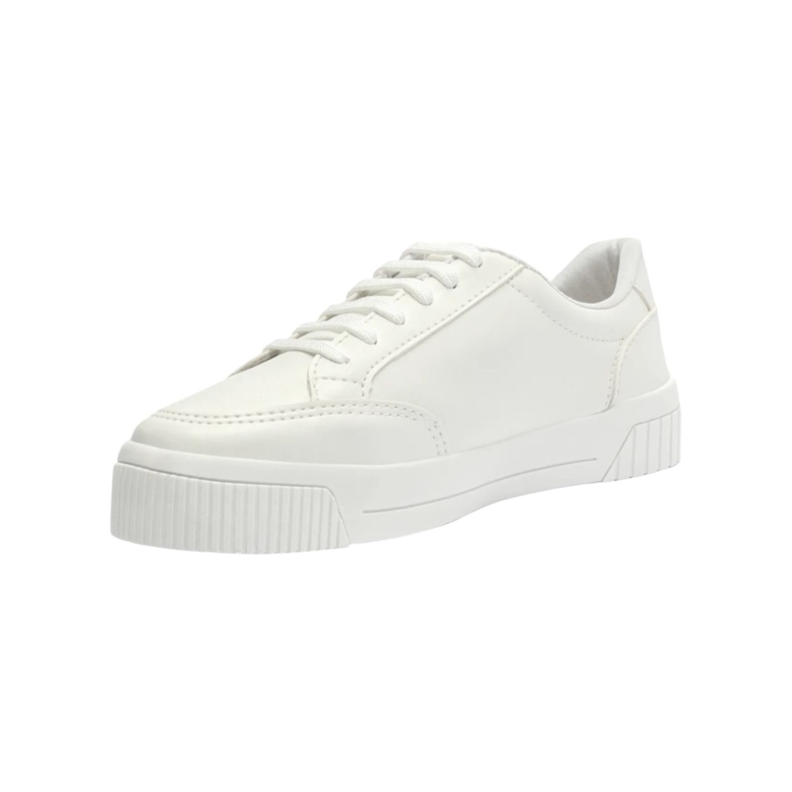 Tenis Feminino Anacapri Casual Cadarço Amarração Urban Furinhos Branco Branco 3