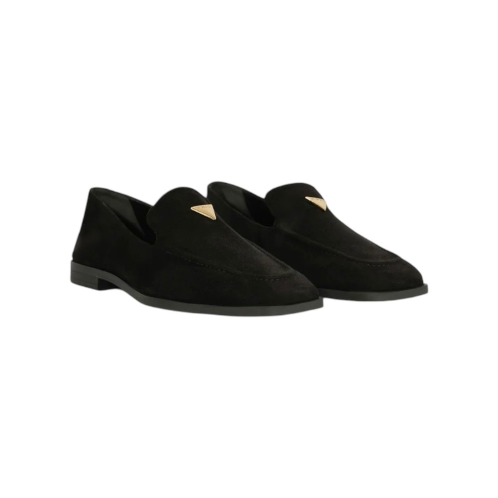 Mocassim Feminino Schutz Loafer New Basics Camurça Preto Preto 2