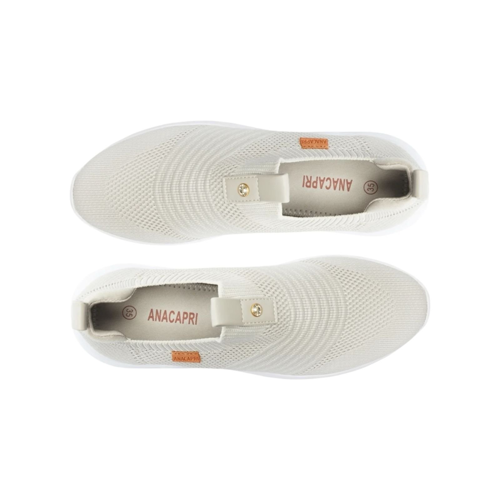 Tenis Feminino Anacapri Knit Jogging Cinza Cinza 3