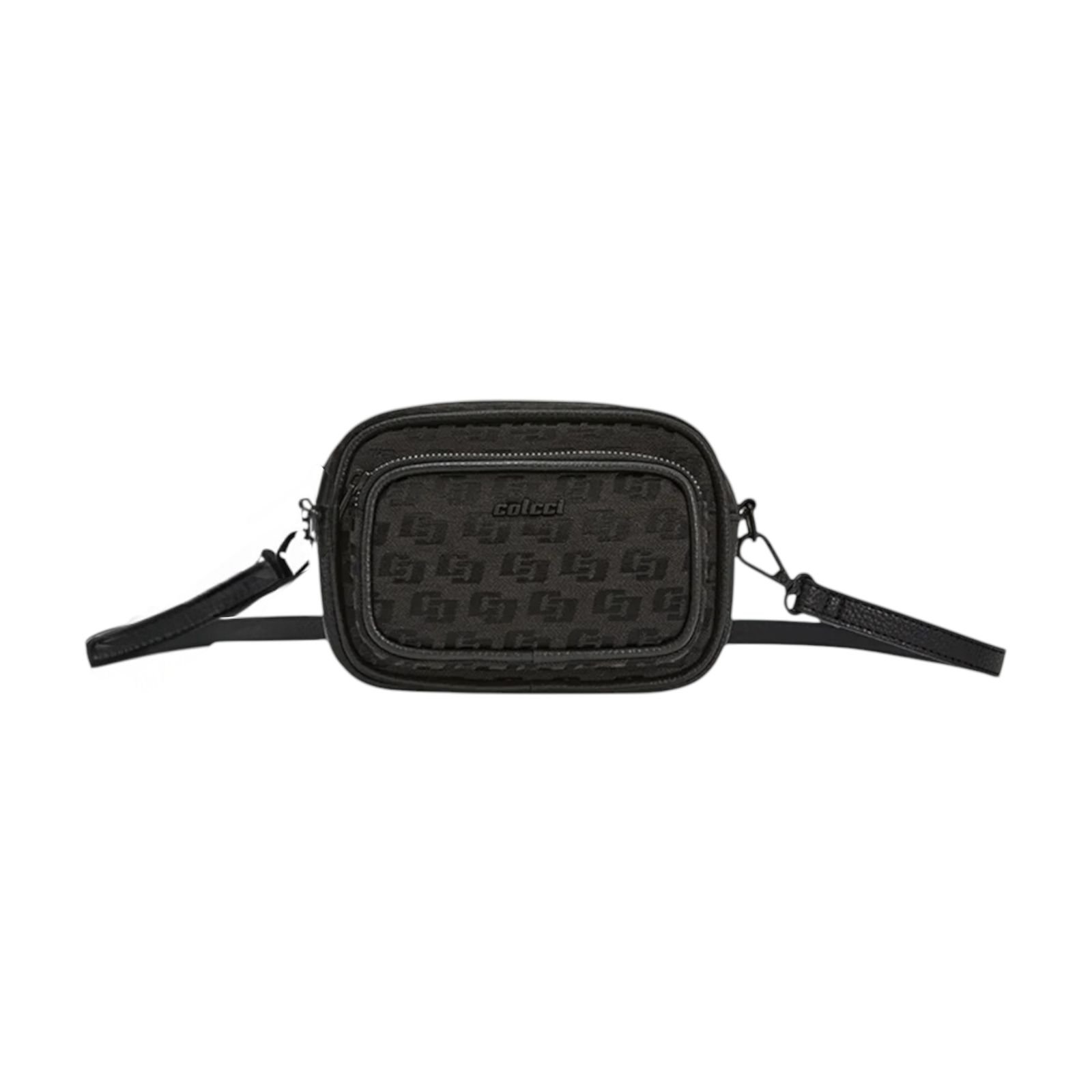 Bolsa Feminina Colcci Camera Bag Jacquard Tiracolo Pequena Preto