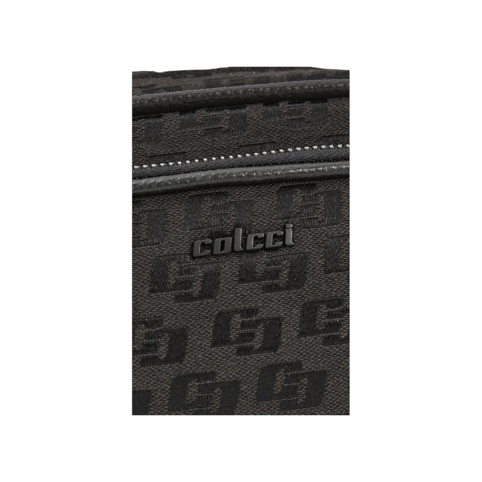 Bolsa Feminina Colcci Camera Bag Jacquard Tiracolo Pequena Preto Preto 3
