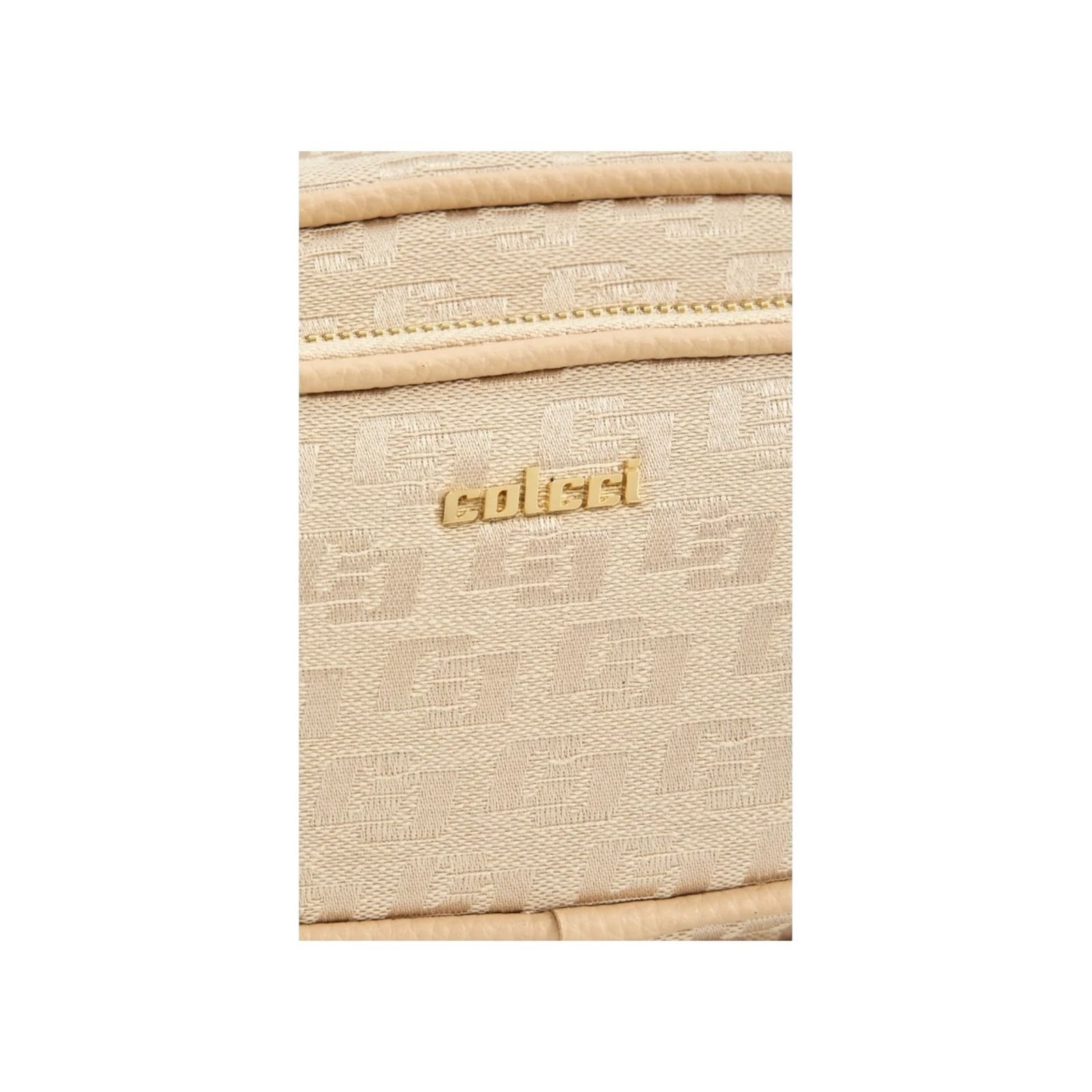 Bolsa Feminina Colcci Camera Bag Jacquard Tiracolo Pequena Creme Creme 3