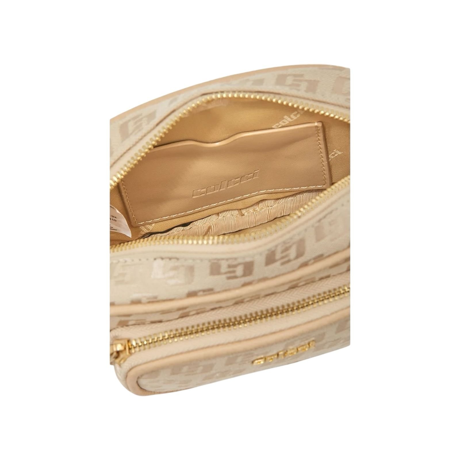 Bolsa Feminina Colcci Camera Bag Jacquard Tiracolo Pequena Creme Creme 4