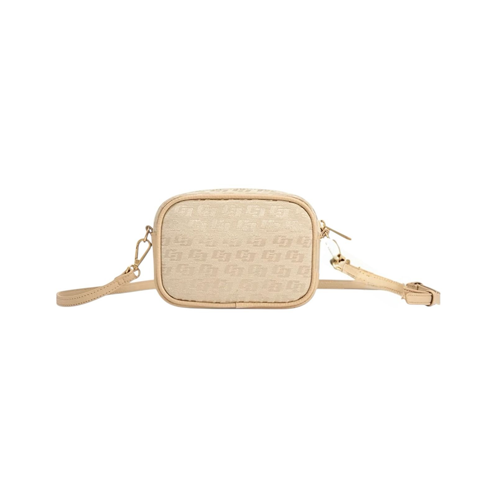 Bolsa Feminina Colcci Camera Bag Jacquard Tiracolo Pequena Creme Creme 5