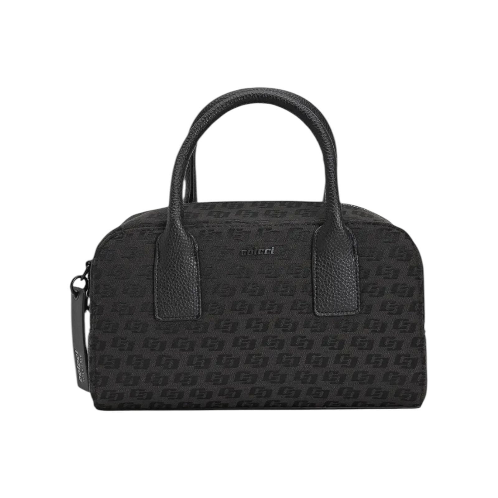 Bolsa Feminina Colcci Bowling Jacquard Alça Dupla Media Preto