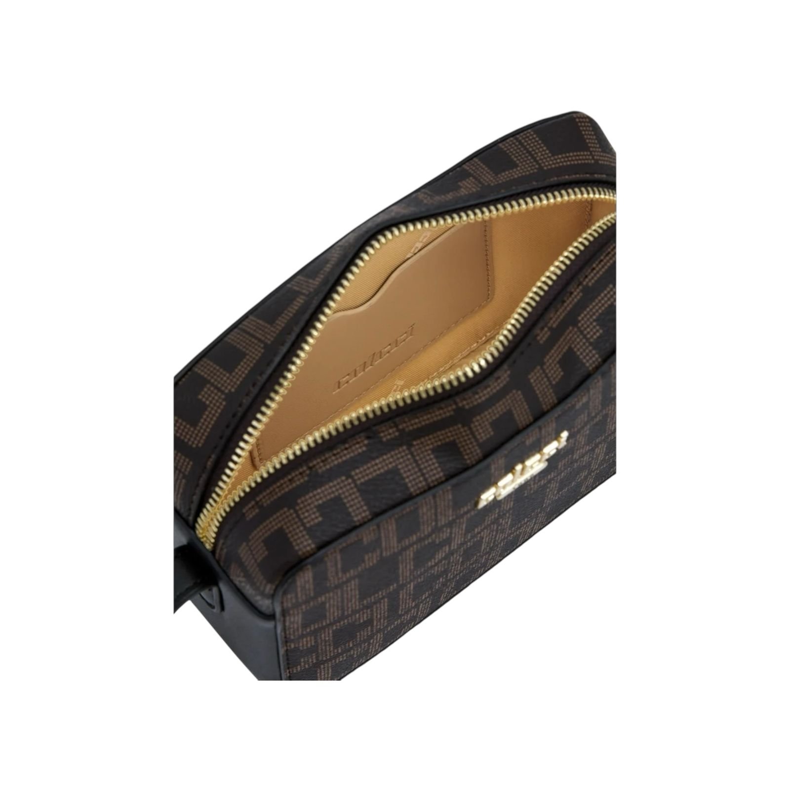 Bolsa Feminina Colcci Camera Monograma Tiracolo Pequena Cafe Café 3