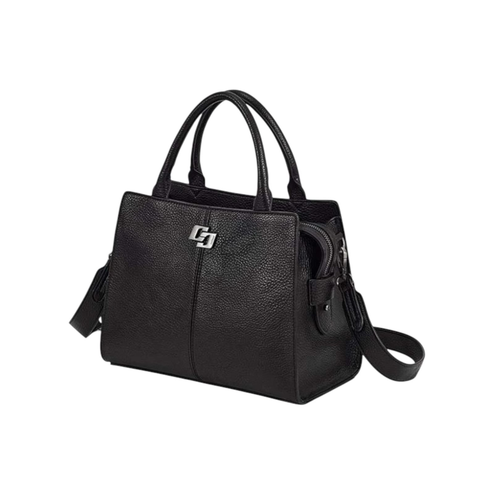 Bolsa Feminina Colcci Iconic Tote Alça Dupla Media Preto Preto 2