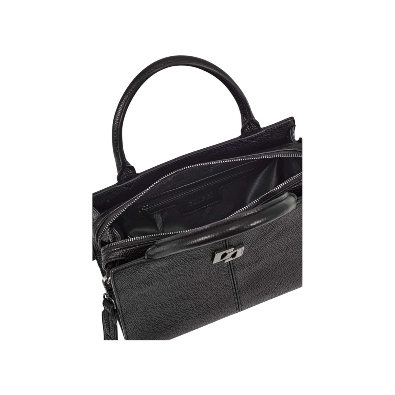 Bolsa Feminina Colcci Iconic Tote Alça Dupla Media Preto Preto 5