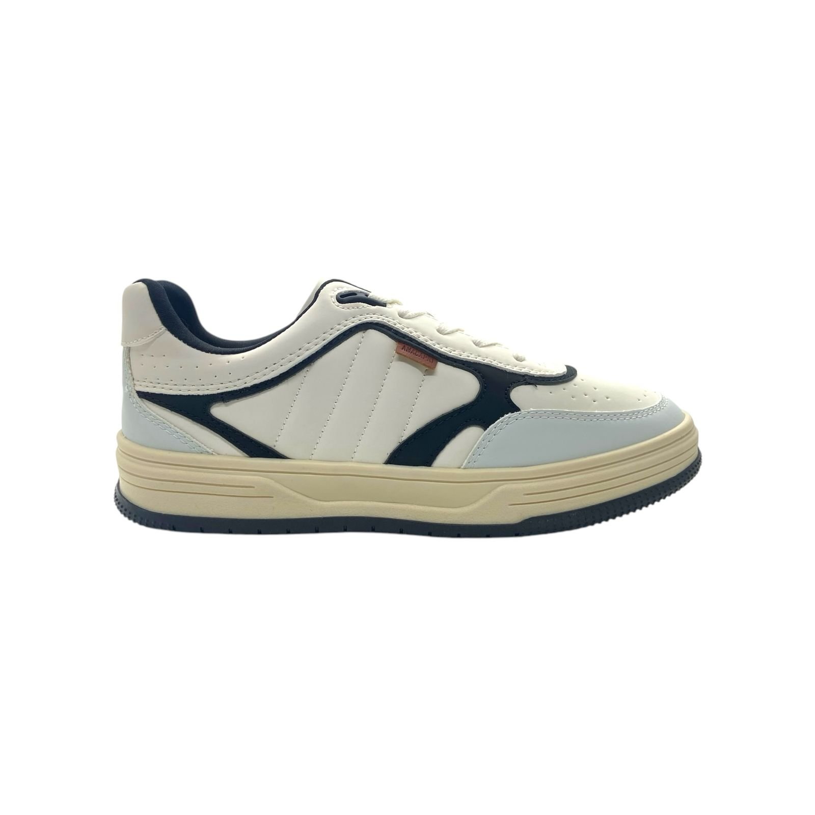 Tenis Feminino Anacapri Casual Recortes Preto