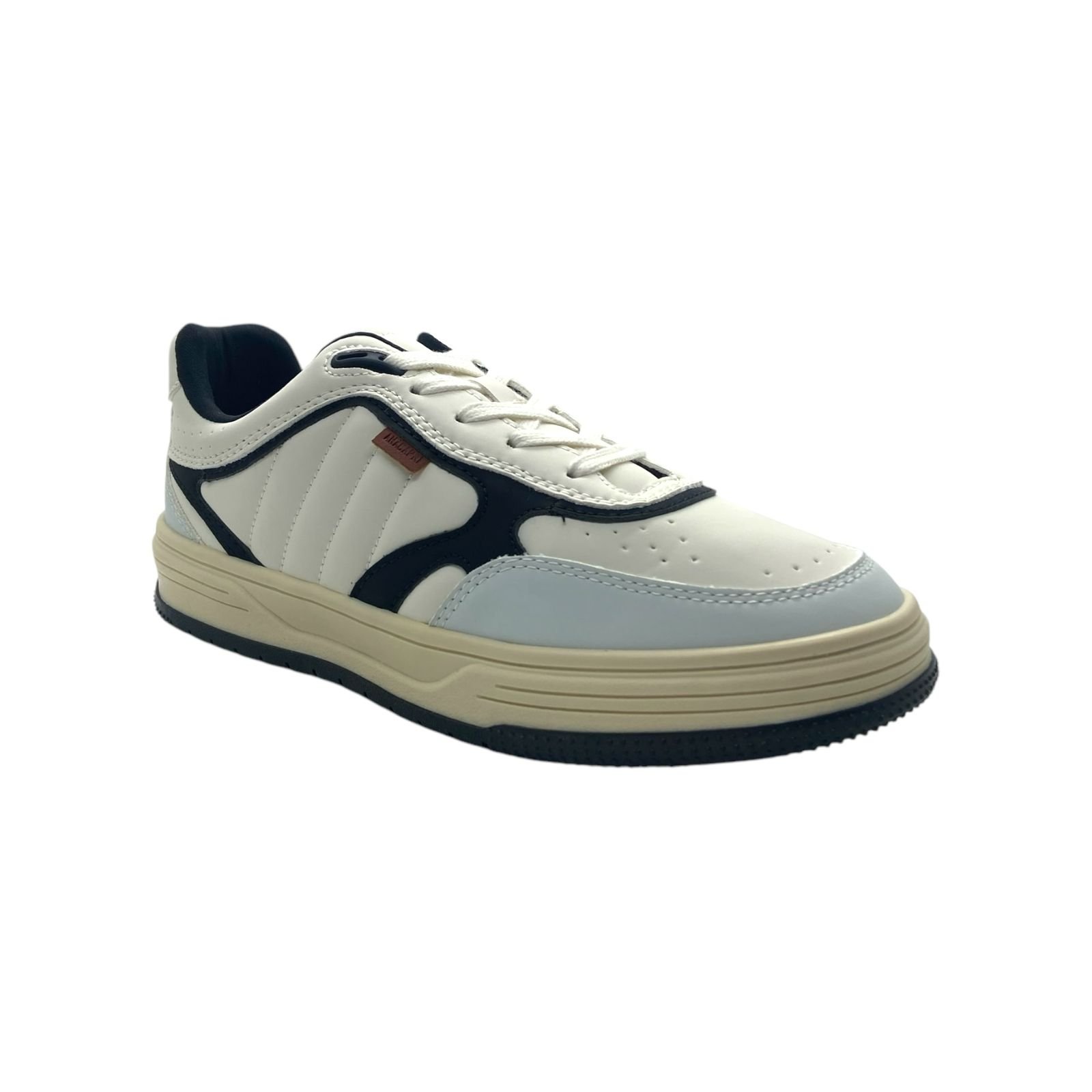 Tenis Feminino Anacapri Casual Recortes Preto Branco 2