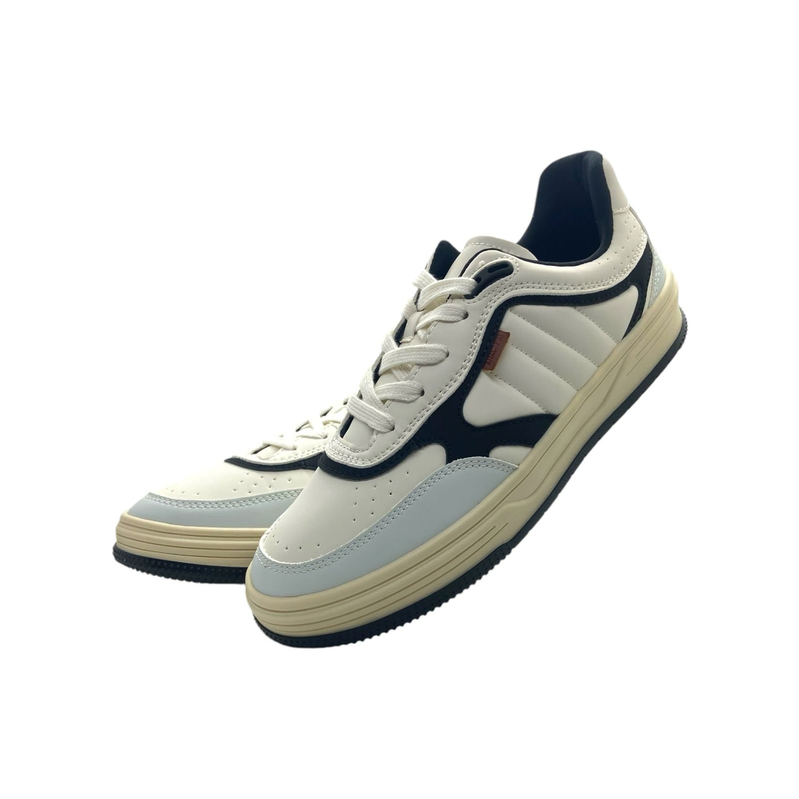 Tenis Feminino Anacapri Casual Recortes Preto Branco 4