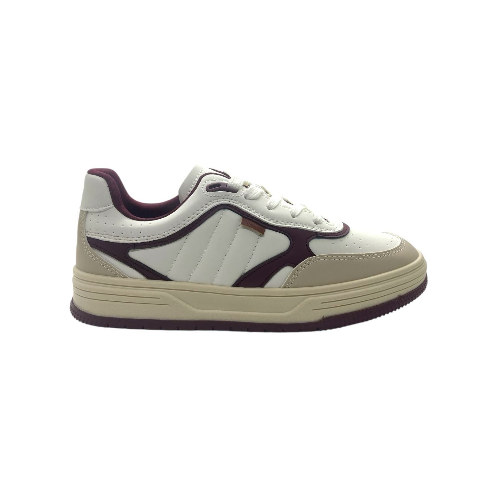 Tenis Feminino Anacapri Casual Recortes Vinho