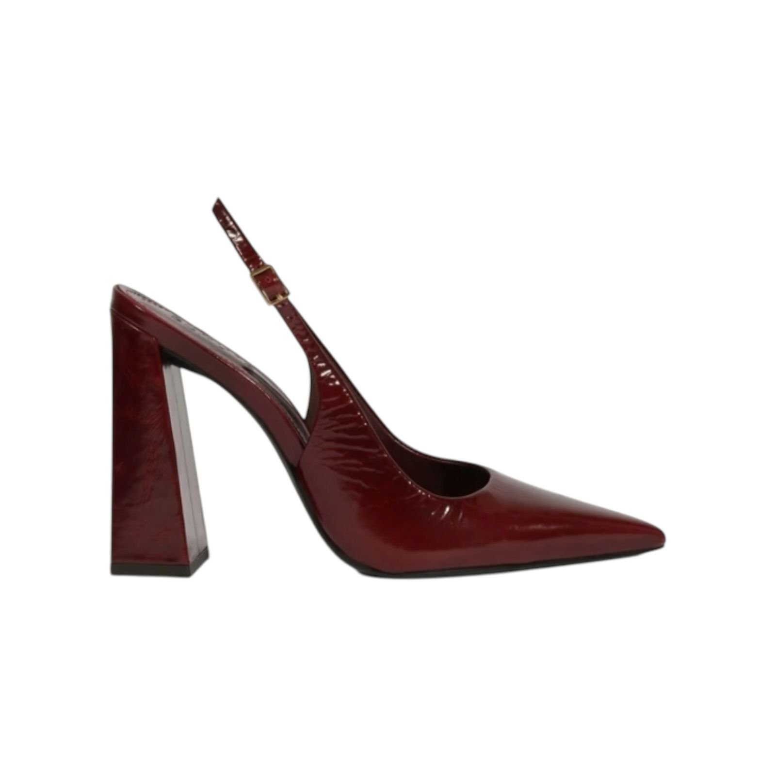 Scarpin Feminino Schutz Couro Envernizado Slingback Rhonda Vinho