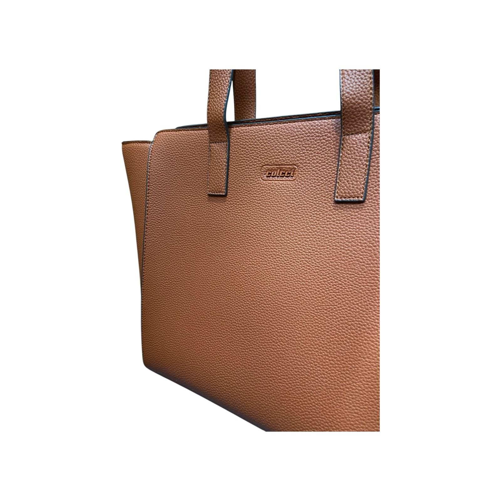 Bolsa Feminina Colcci Shopping Bag Basic De Ombro Grande Caramelo Caramelo 4