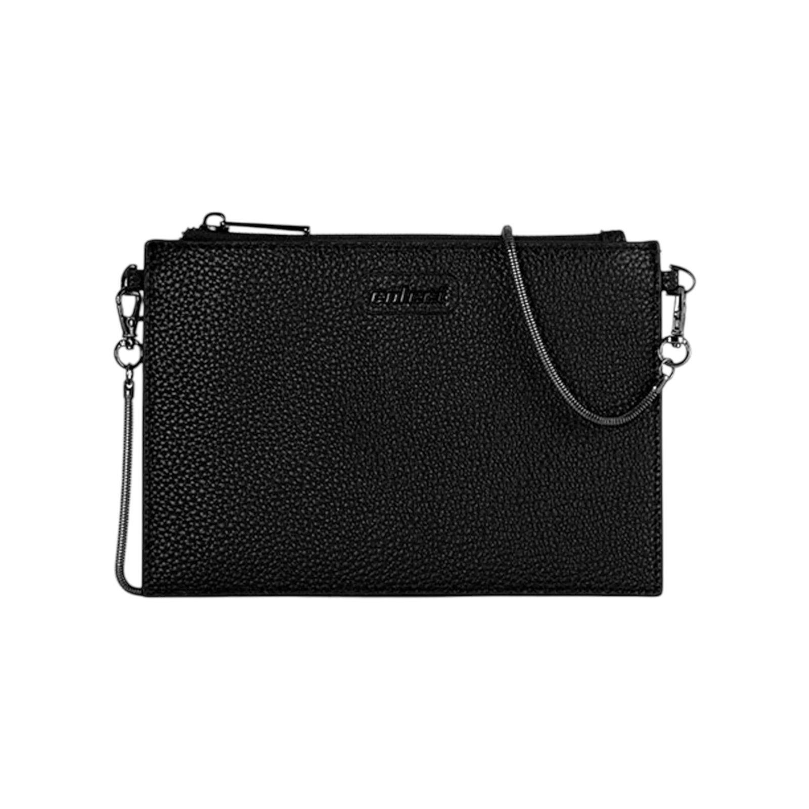 Bolsa Feminina Colcci Crossbody Flat Alça Corrente Pequena Preto