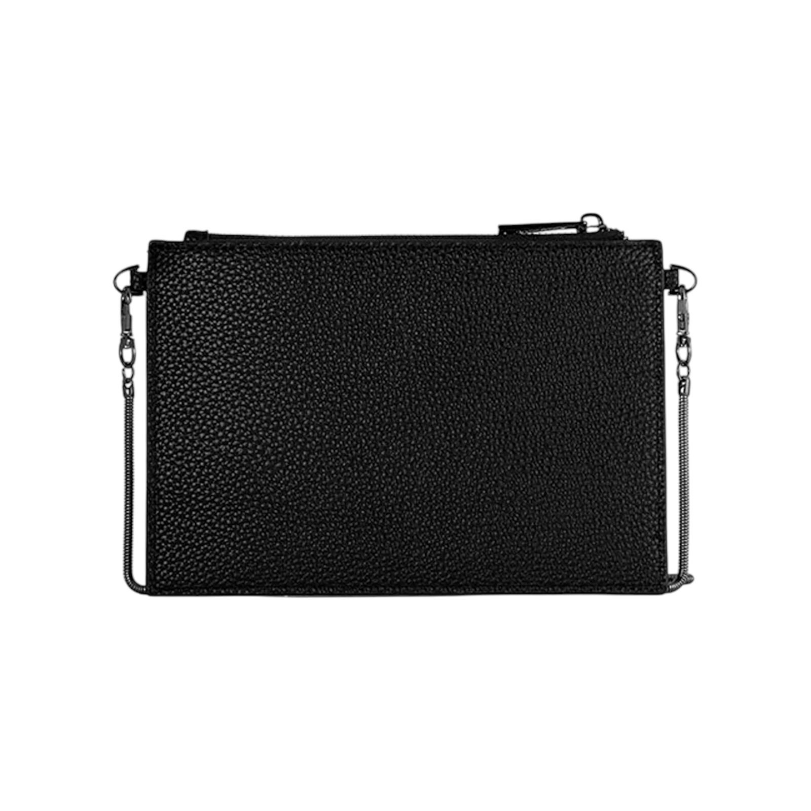 Bolsa Feminina Colcci Crossbody Flat Alça Corrente Pequena Preto Preto 4