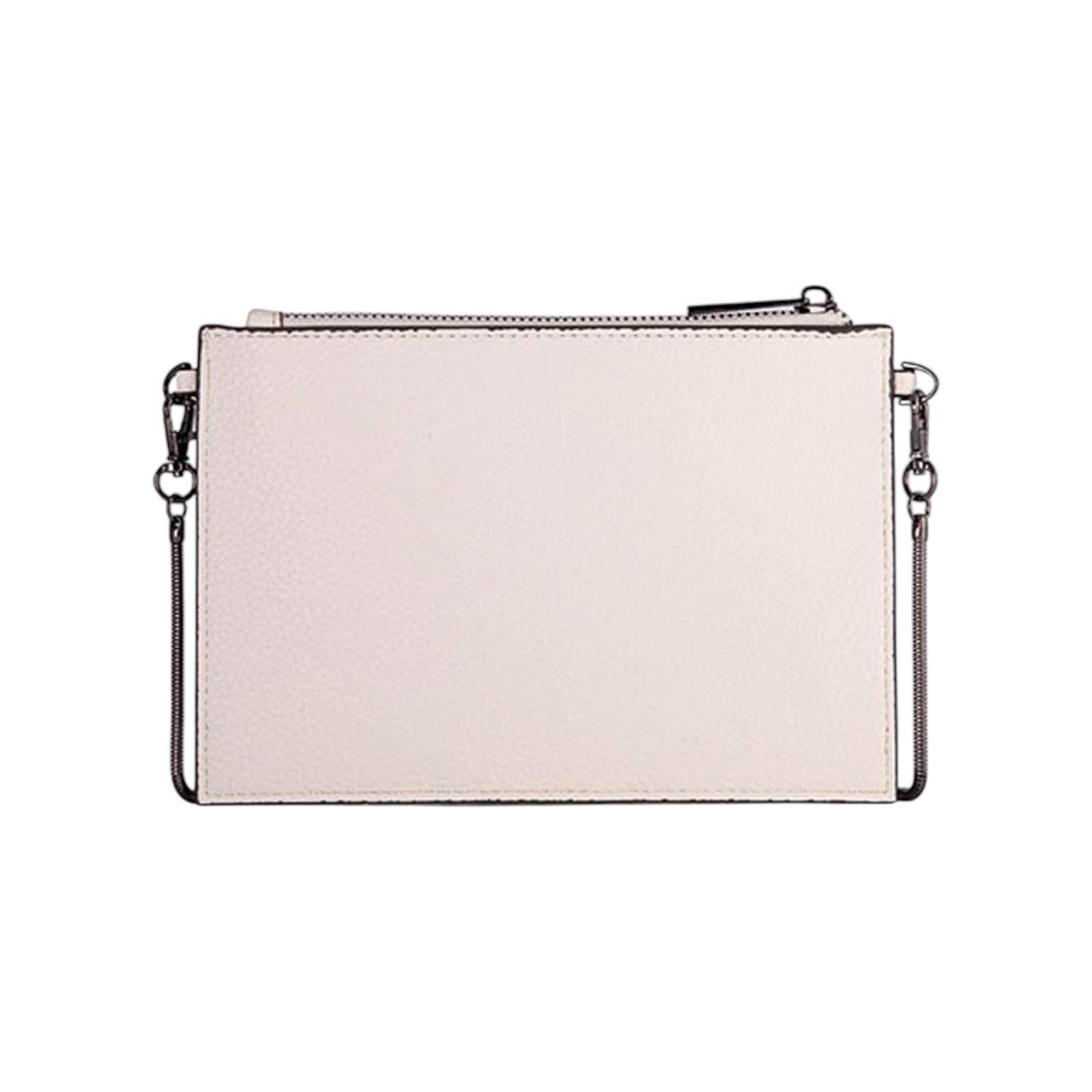 Bolsa Feminina Colcci Crossbody Flat Alça Corrente Pequena Creme Creme 4