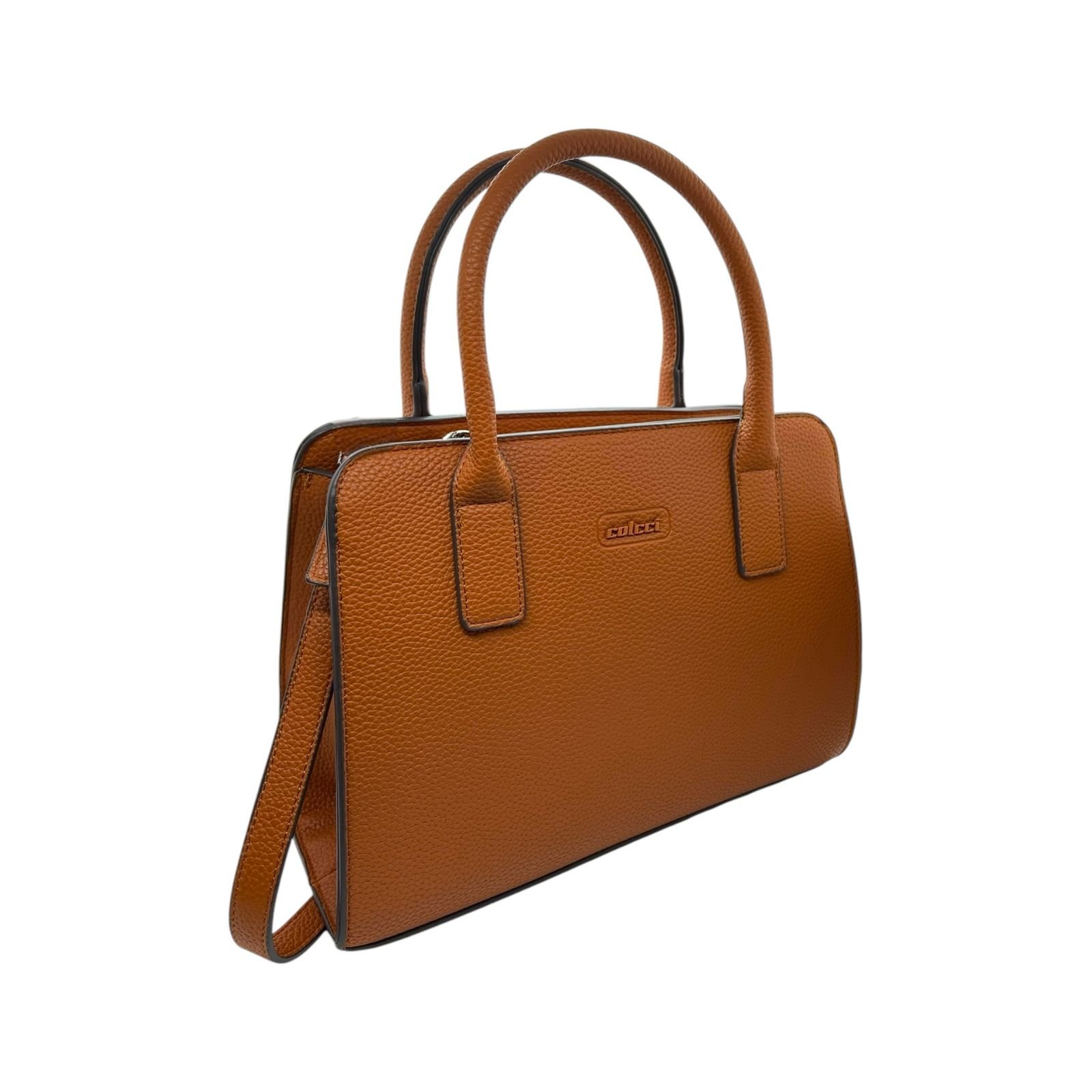Bolsa Feminina Colcci Tote Basic Alça Dupla Media Caramelo Caramelo 2