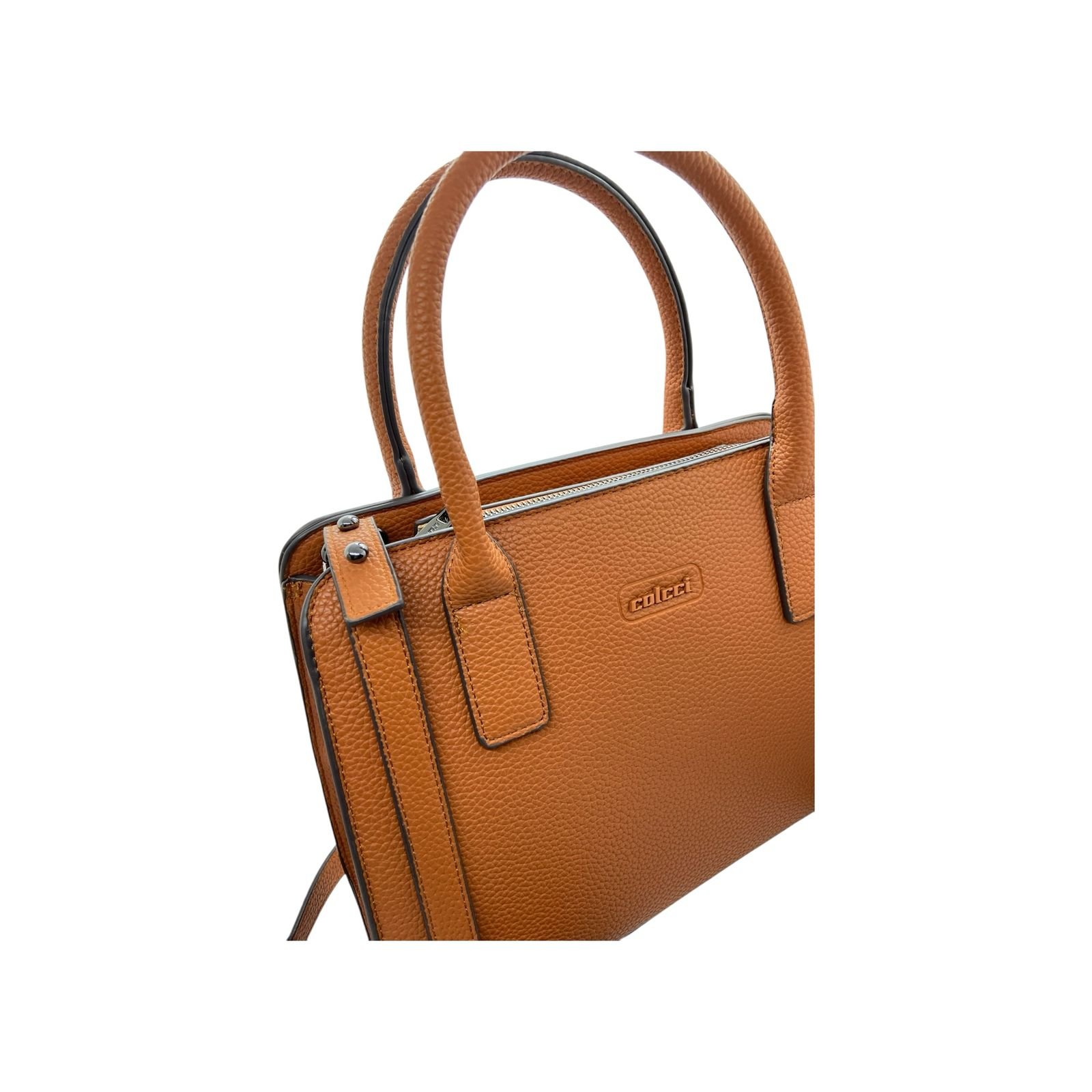 Bolsa Feminina Colcci Tote Basic Alça Dupla Media Caramelo Caramelo 5