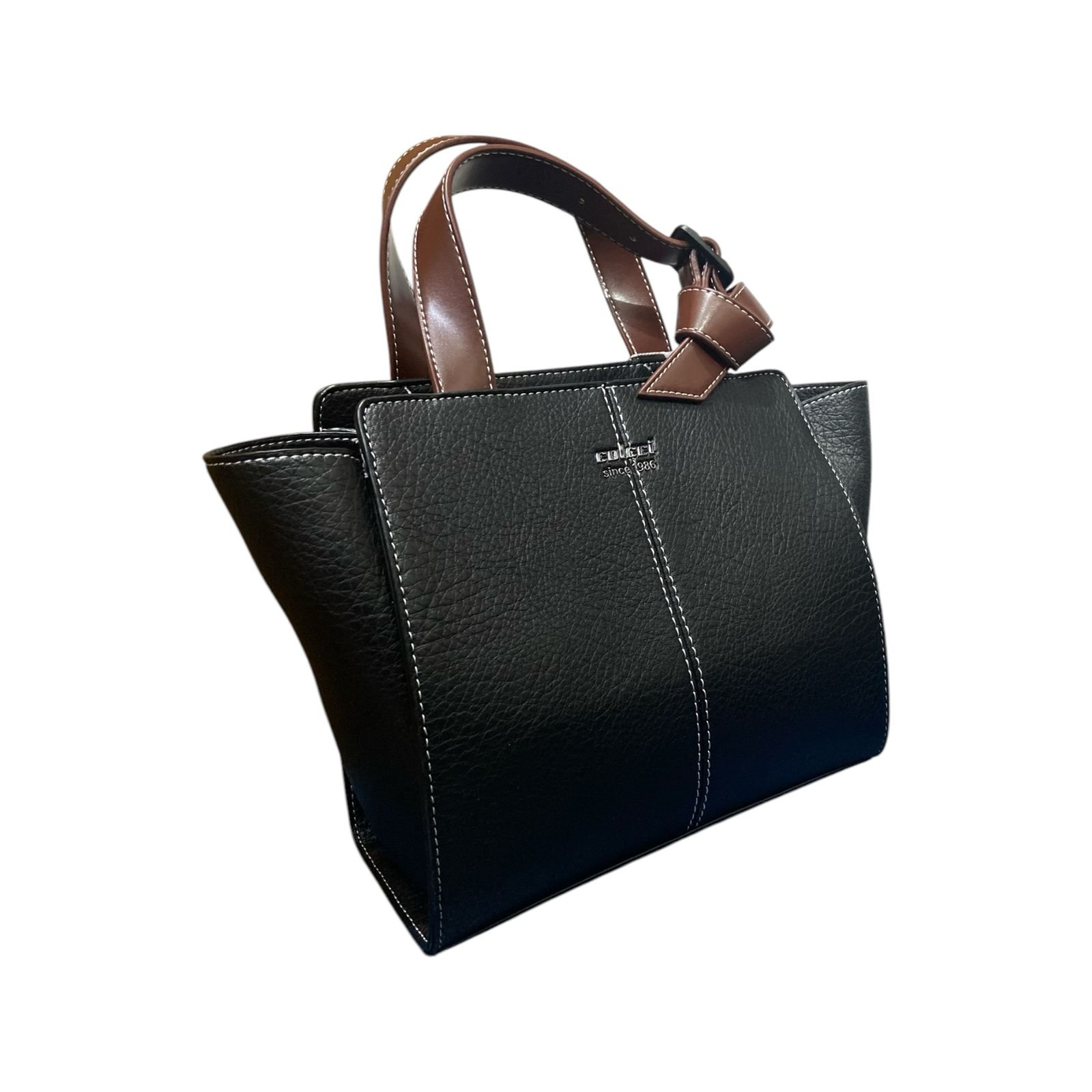 Bolsa Feminina Colcci Tote Belt Alça Dupla Media Preto Preto 2