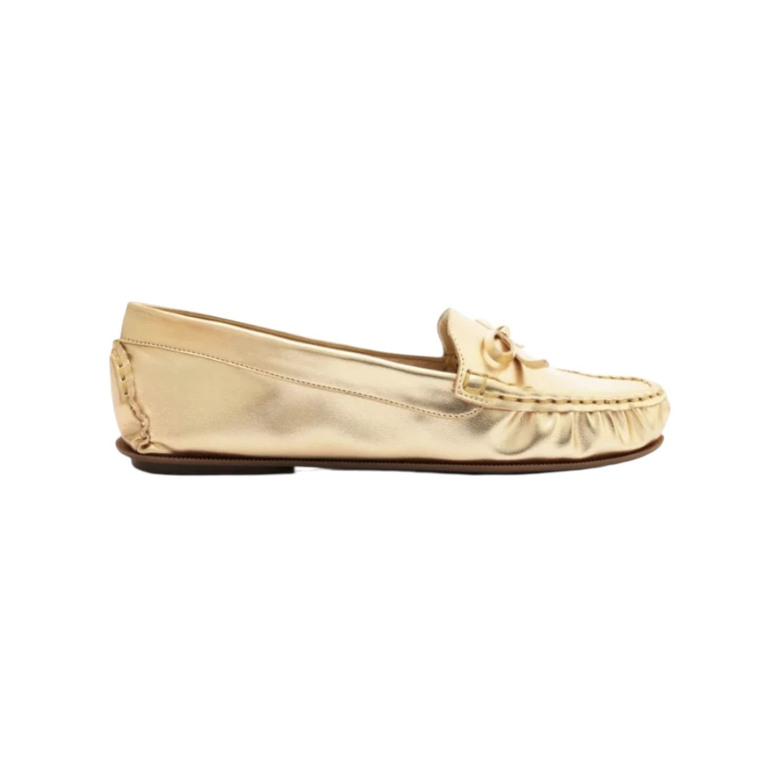 Mocassim Feminino Anacapri Laço Lana Dourado