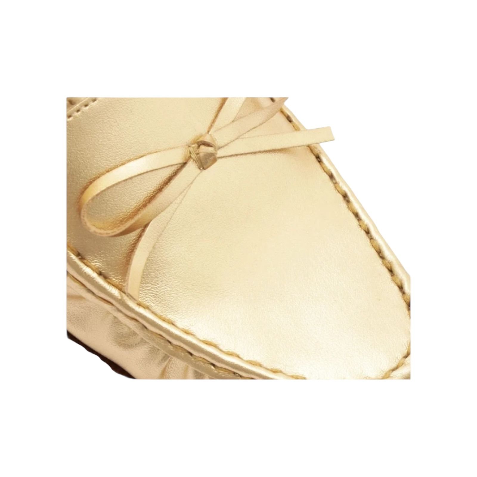 Mocassim Feminino Anacapri Laço Lana Dourado Dourado 3