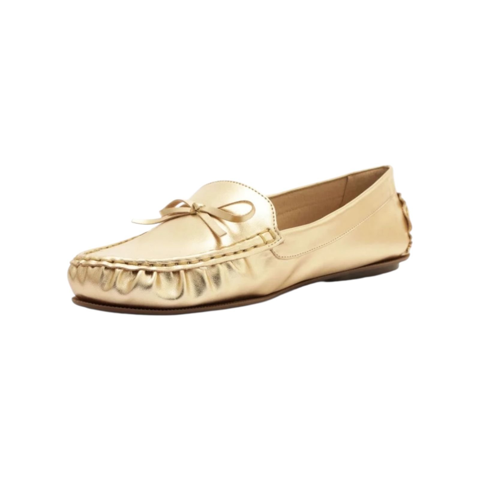 Mocassim Feminino Anacapri Laço Lana Dourado Dourado 4
