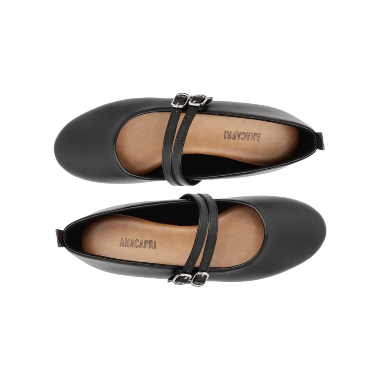 Sapatilha Feminina Anacapri Boneca Duas Tiras Preto Preto 3