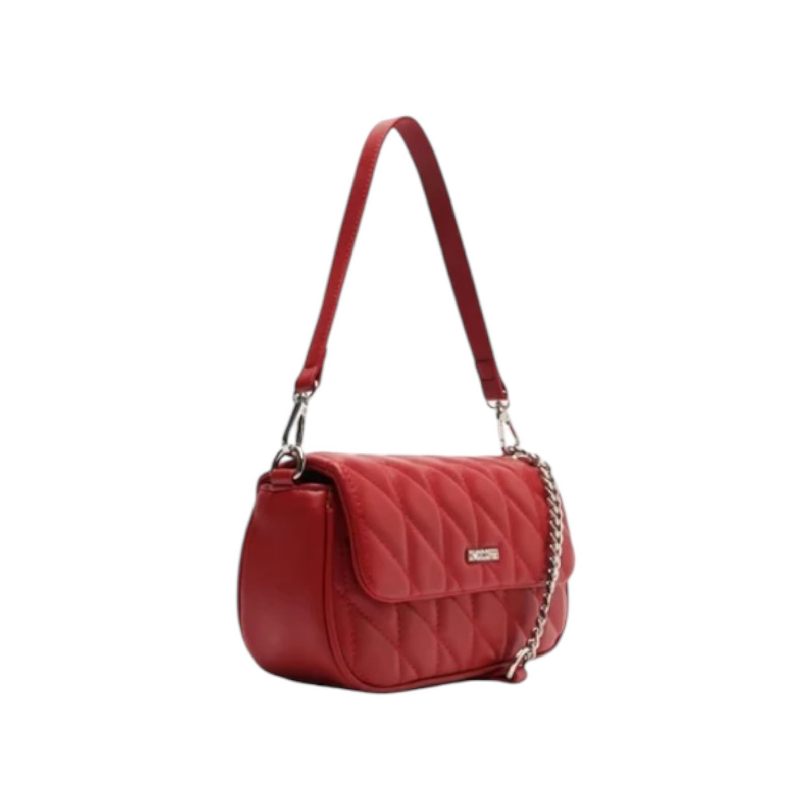 Bolsa Feminina Anacapri Metalasse Triangular Alça Dupla Pequena Vermelho Vermelho 2