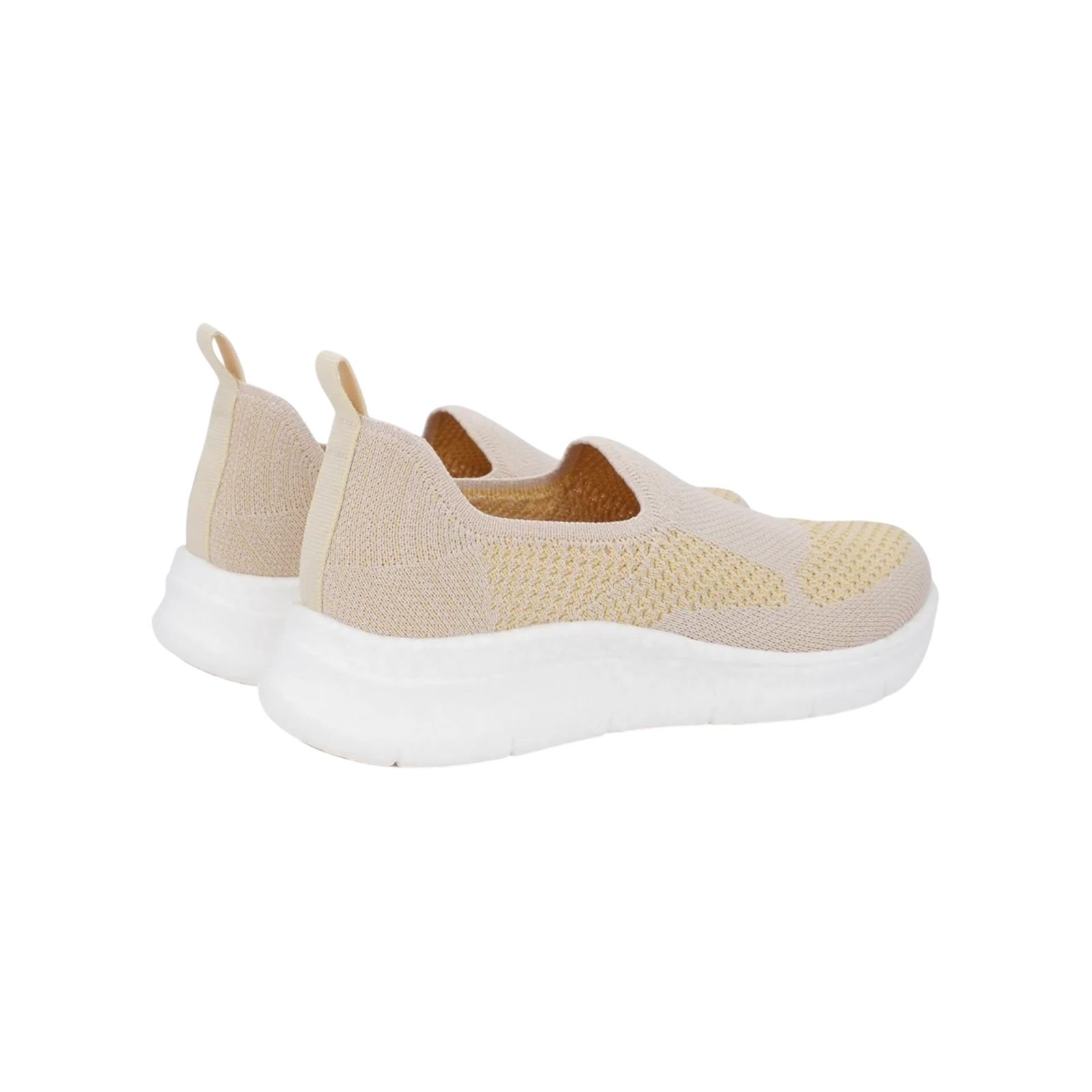 Tênis Feminino Usaflex Tricot Slip On Nude Nude 3