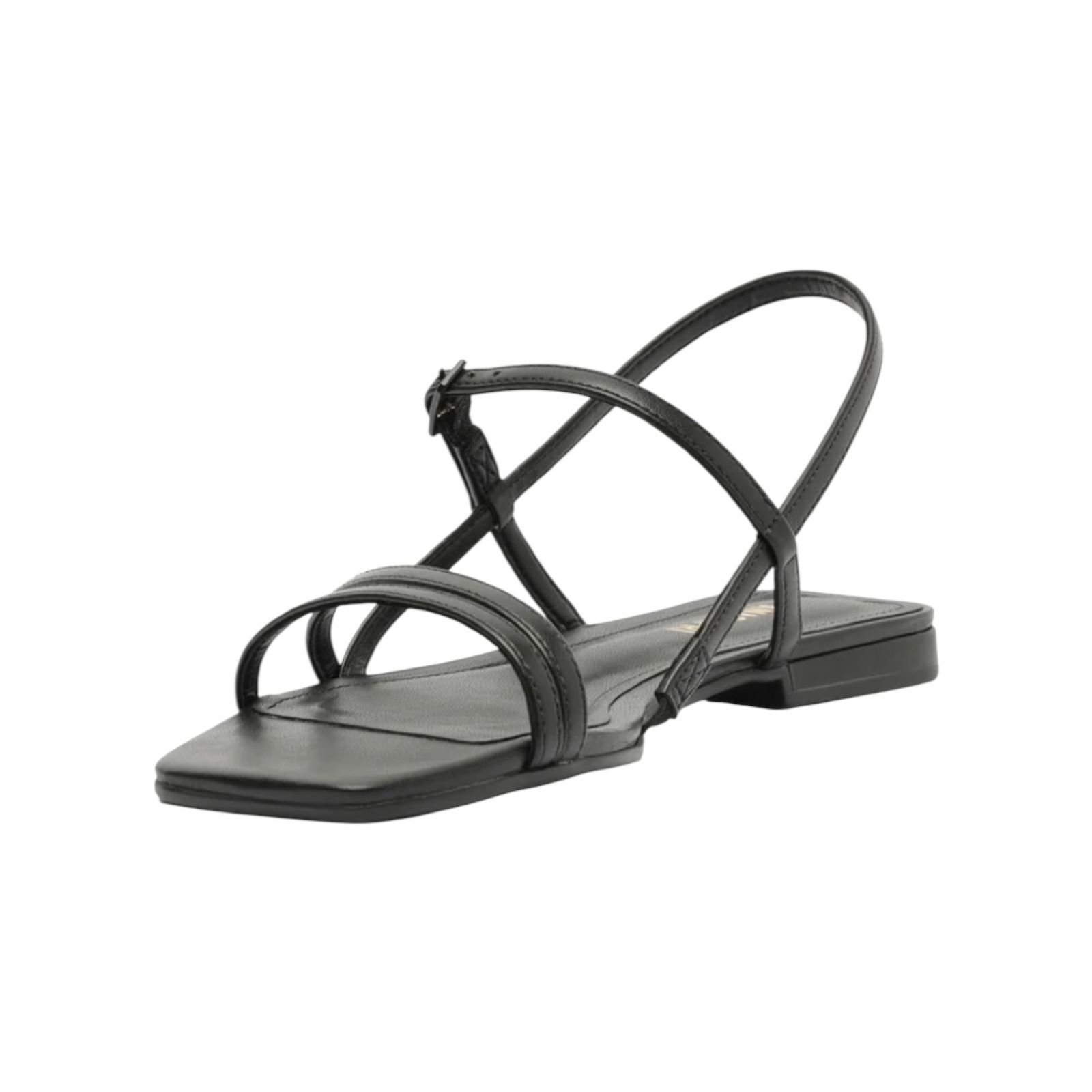 Sandalia Rasteira Feminina Anacapri Tiras Finas Preto Preto 4