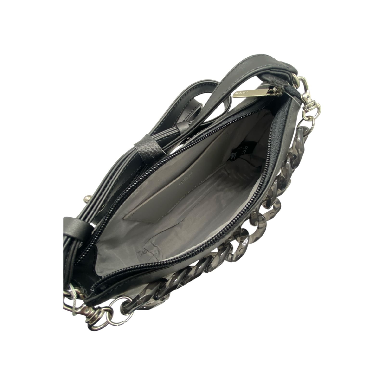 Bolsa Feminina Arezzo Tiracolo Pequena Preto Preto 4