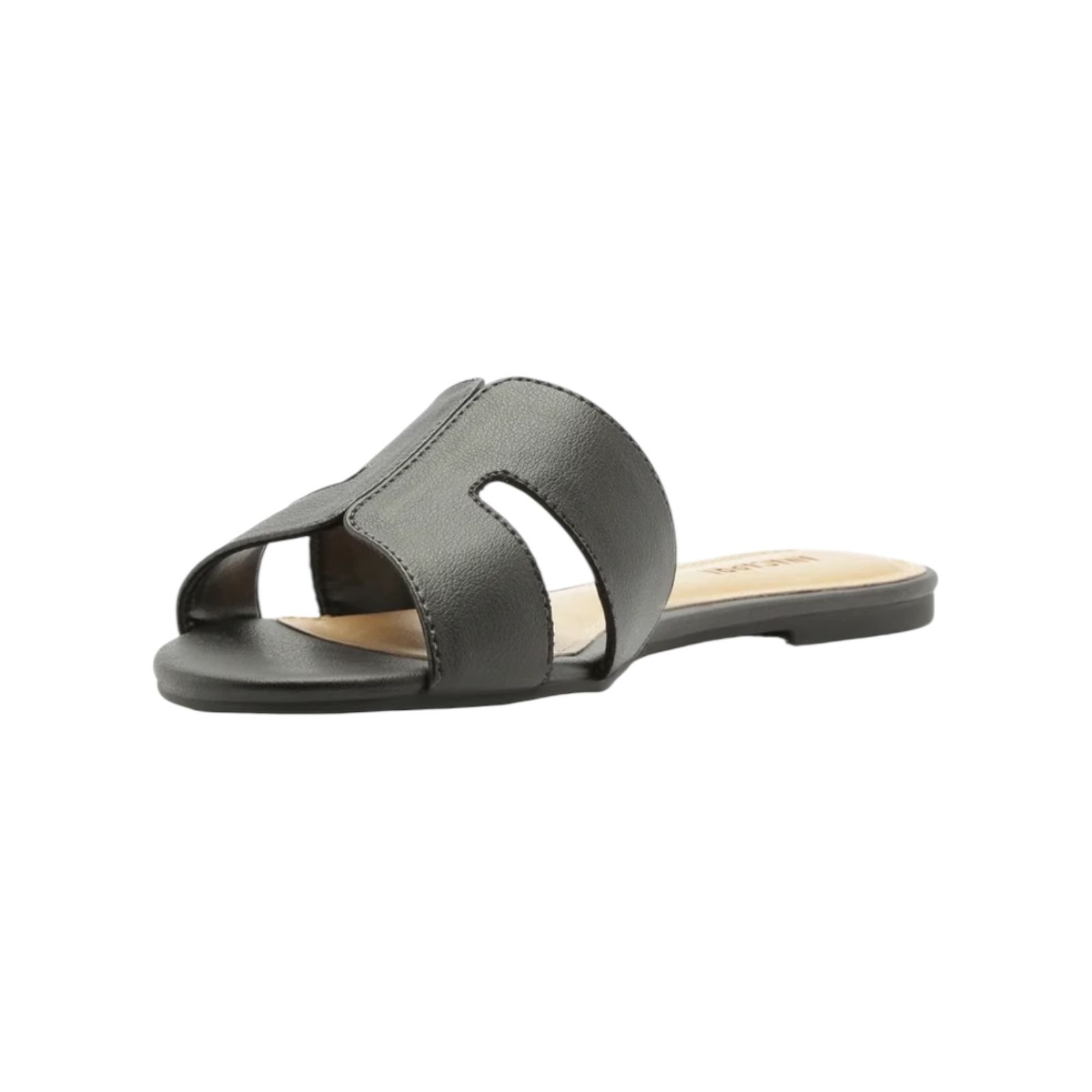 Sandália Rasteira Recortes Anacapri Feminino Preto Preto 3