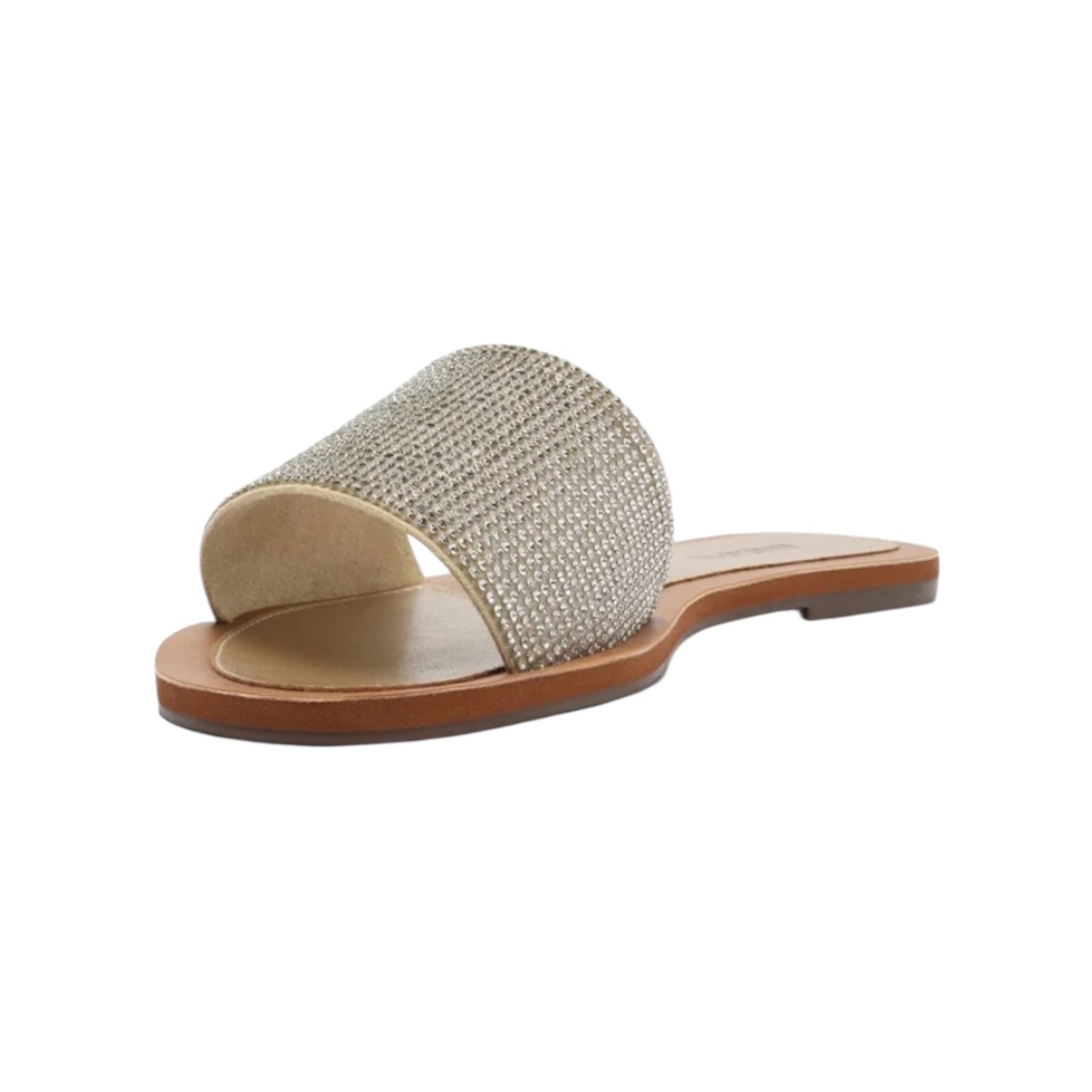 Sandália Rasteira Manta Brilhosa Anacapri Feminino Dourado Dourado 3