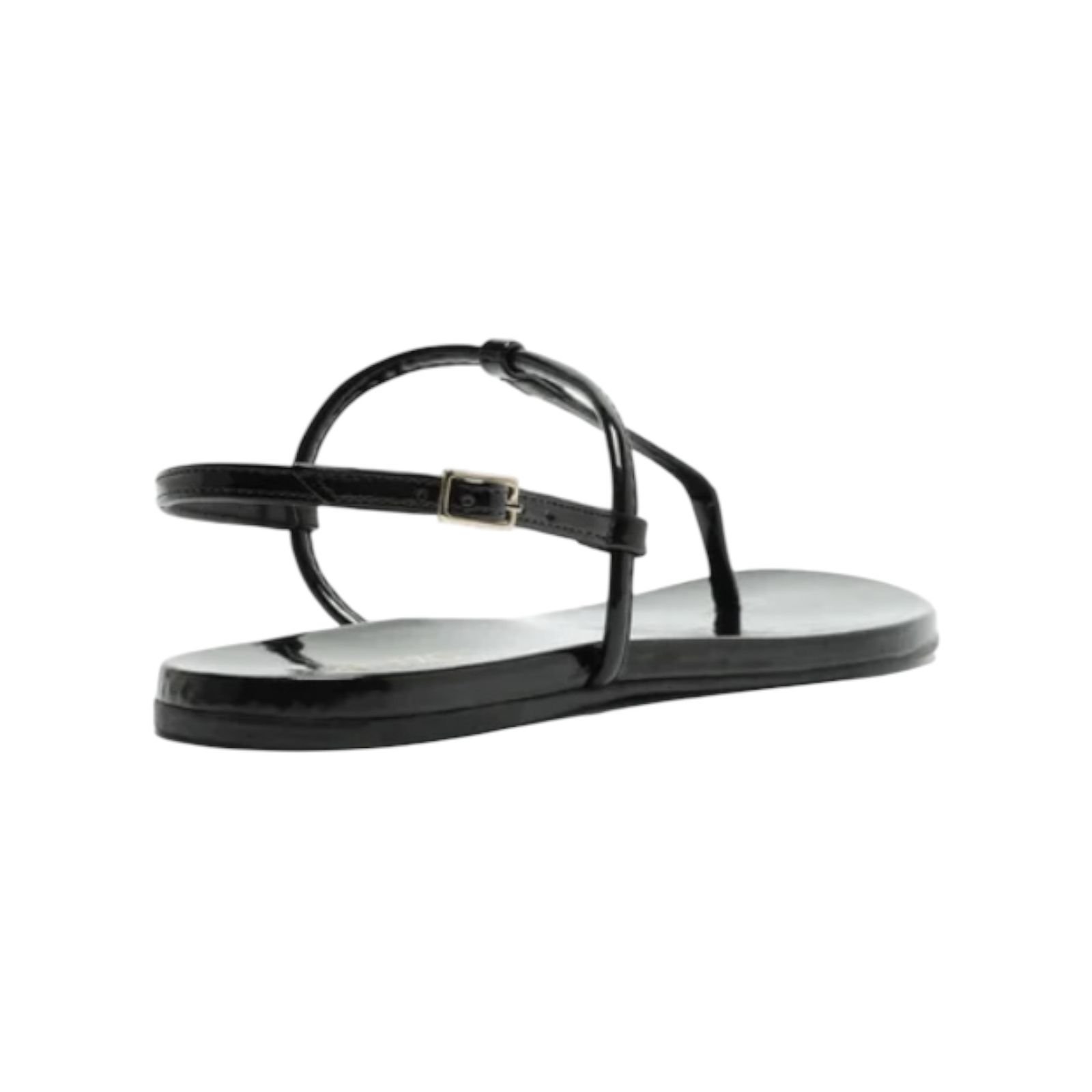 Sandalia Rasteira Basic Verniz Arezzo Feminino Preto Preto 3