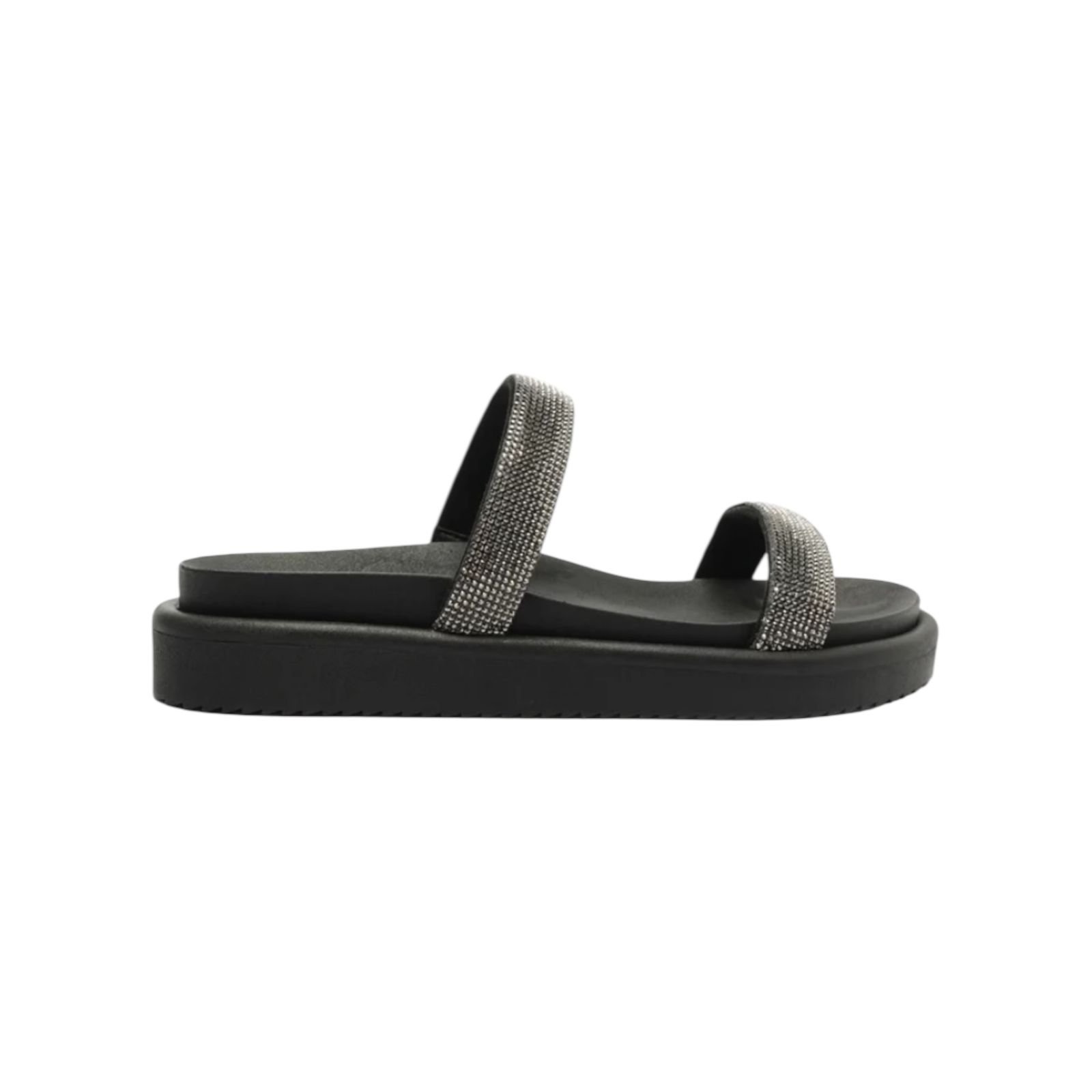 Papete Tiras Glam Anacapri Feminino C3038000340003 Preto