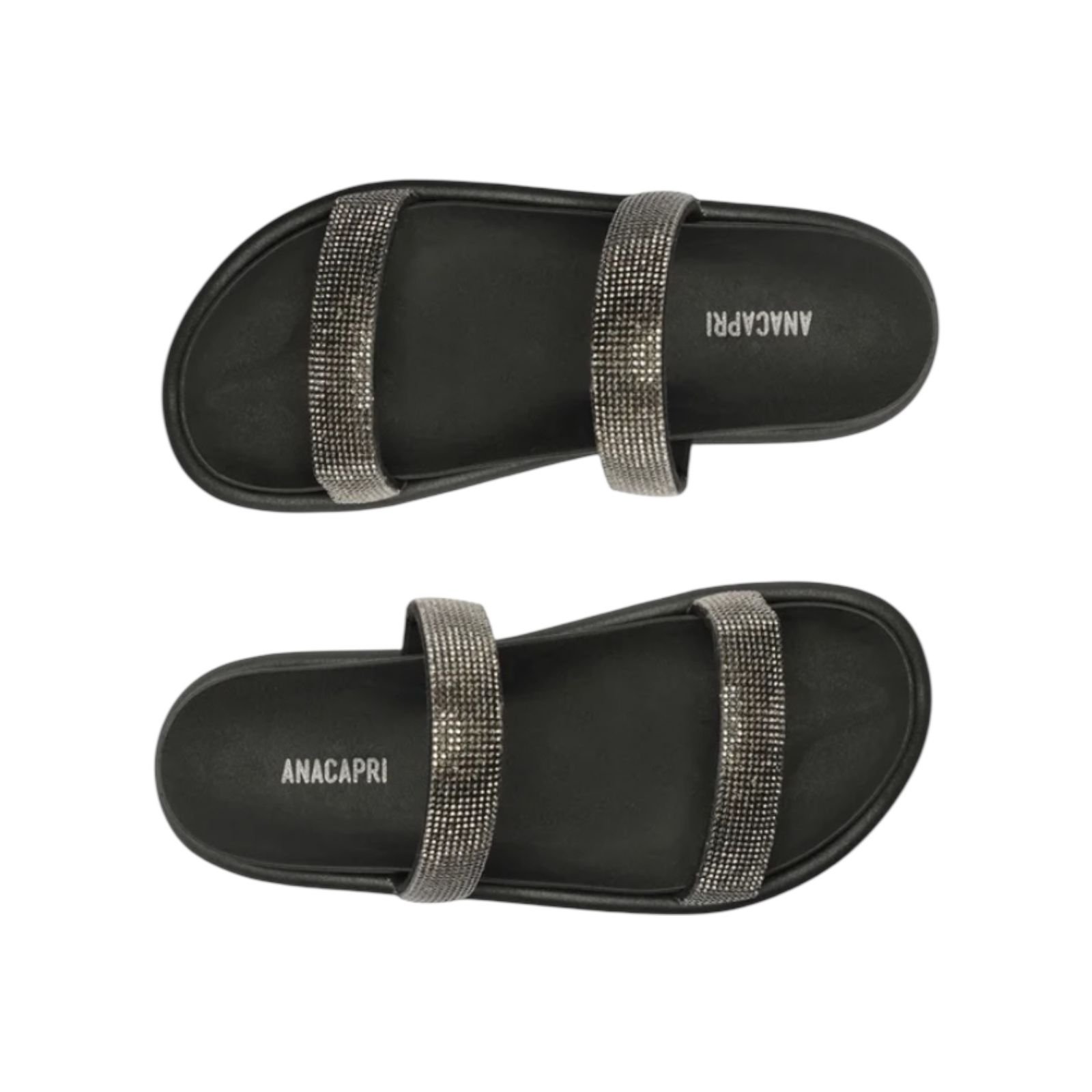 Papete Tiras Glam Anacapri Feminino C3038000340003 Preto Preto 4