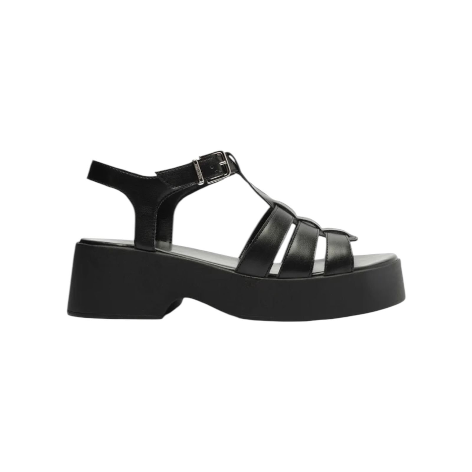 Sandália Flatform Bella Anacapri Femininio Preto