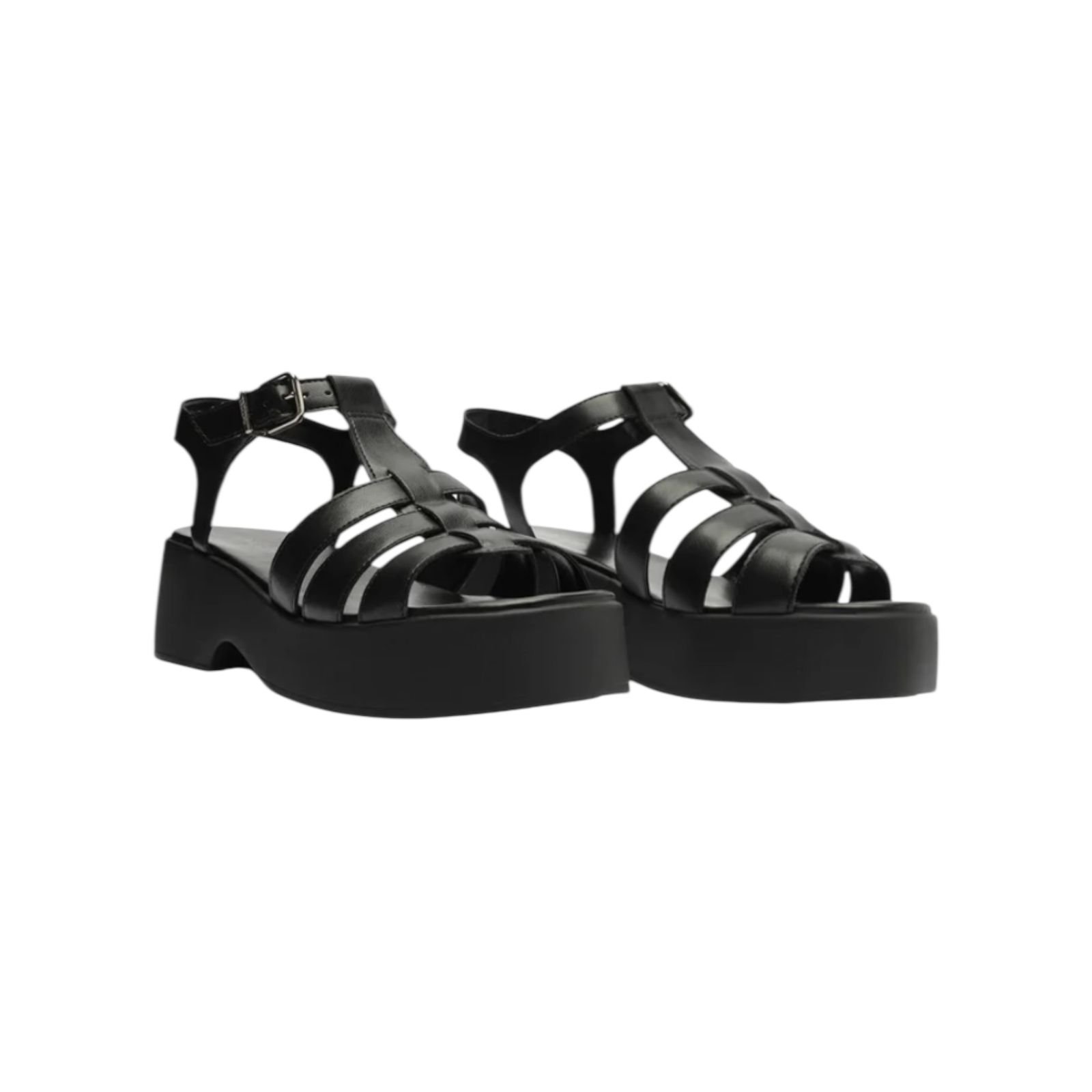 Sandália Flatform Bella Anacapri Femininio Preto Preto 2