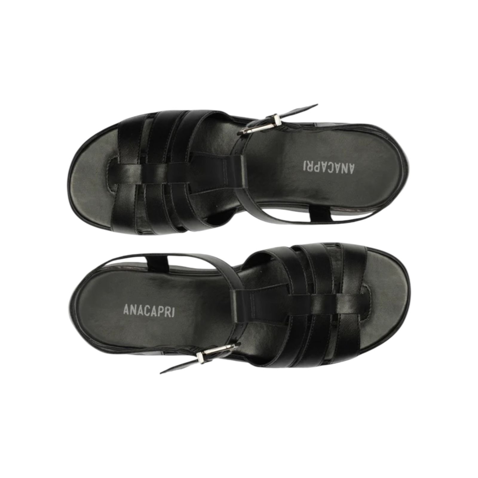 Sandália Flatform Bella Anacapri Femininio Preto Preto 4