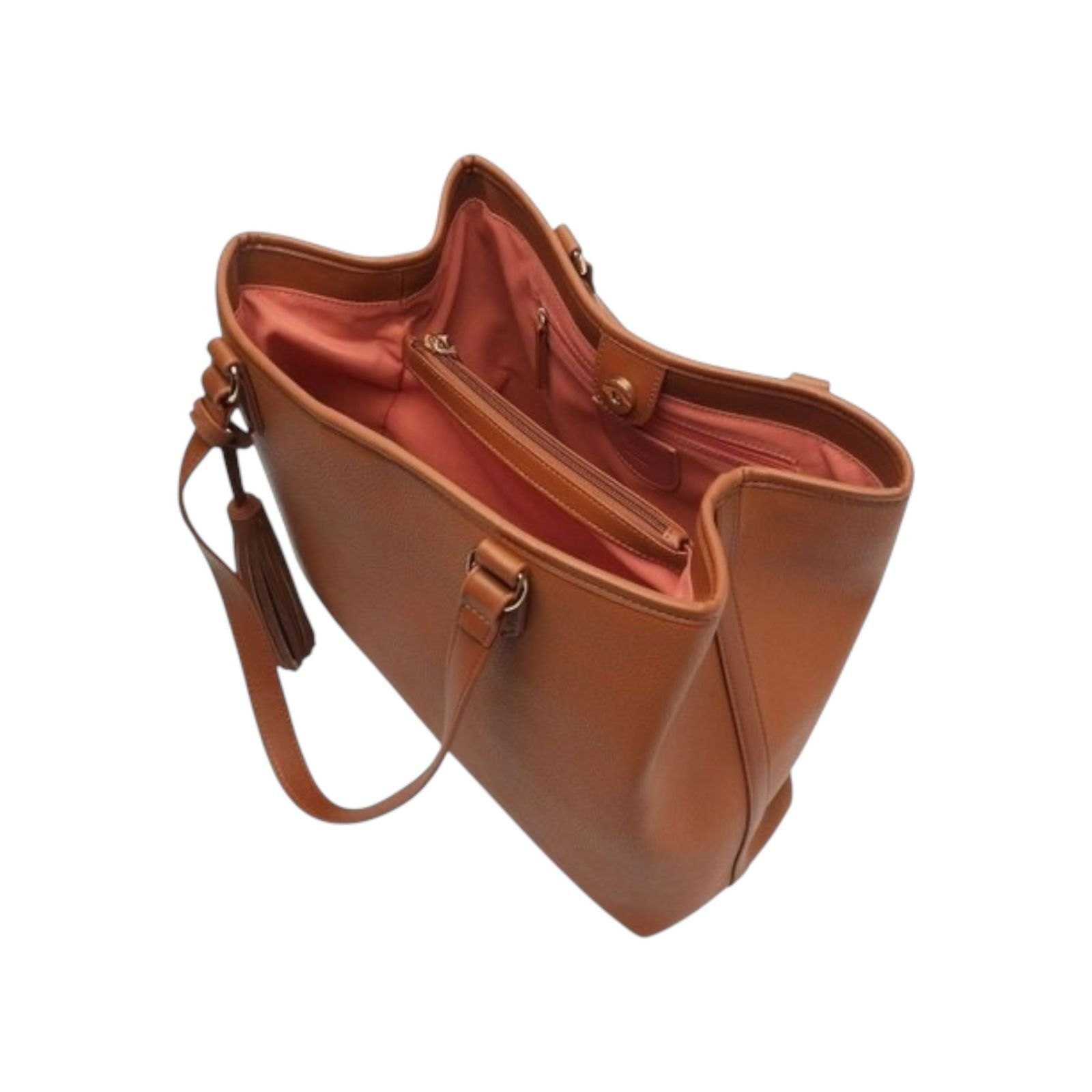 Bolsa Feminina Anacapri Shopping Tassel De Ombro Grande Marrom Marrom 5