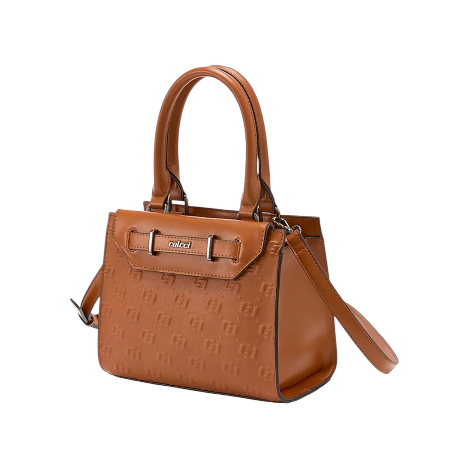 Bolsa Feminina Colcci Tote Gravação Alça Dupla Media Caramelo Caramelo 2