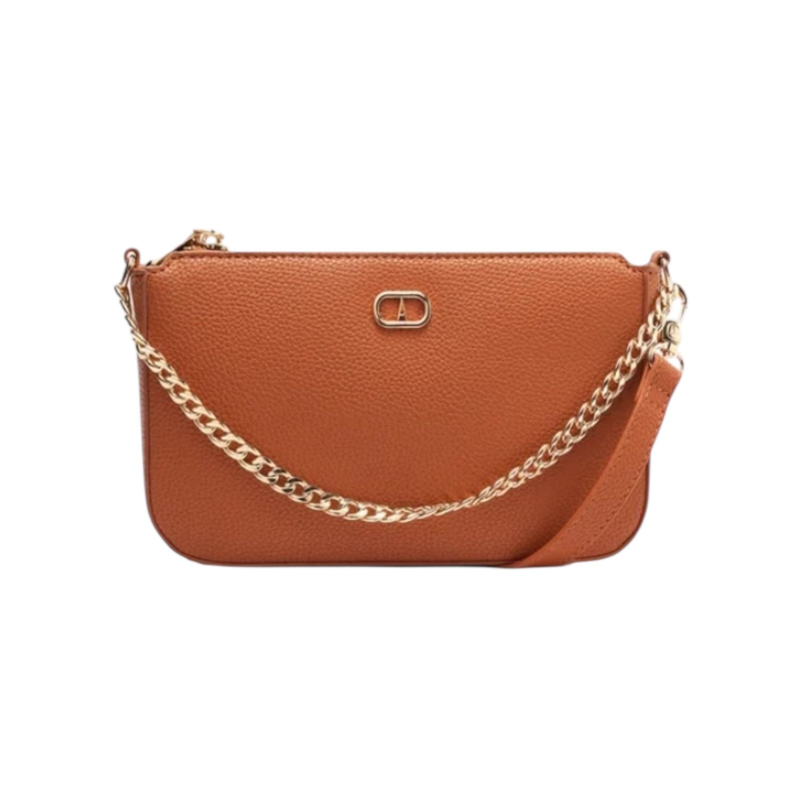 Bolsa Feminina Anacapri Tiracolo Corrente Alça Dupla Pequena Caramelo