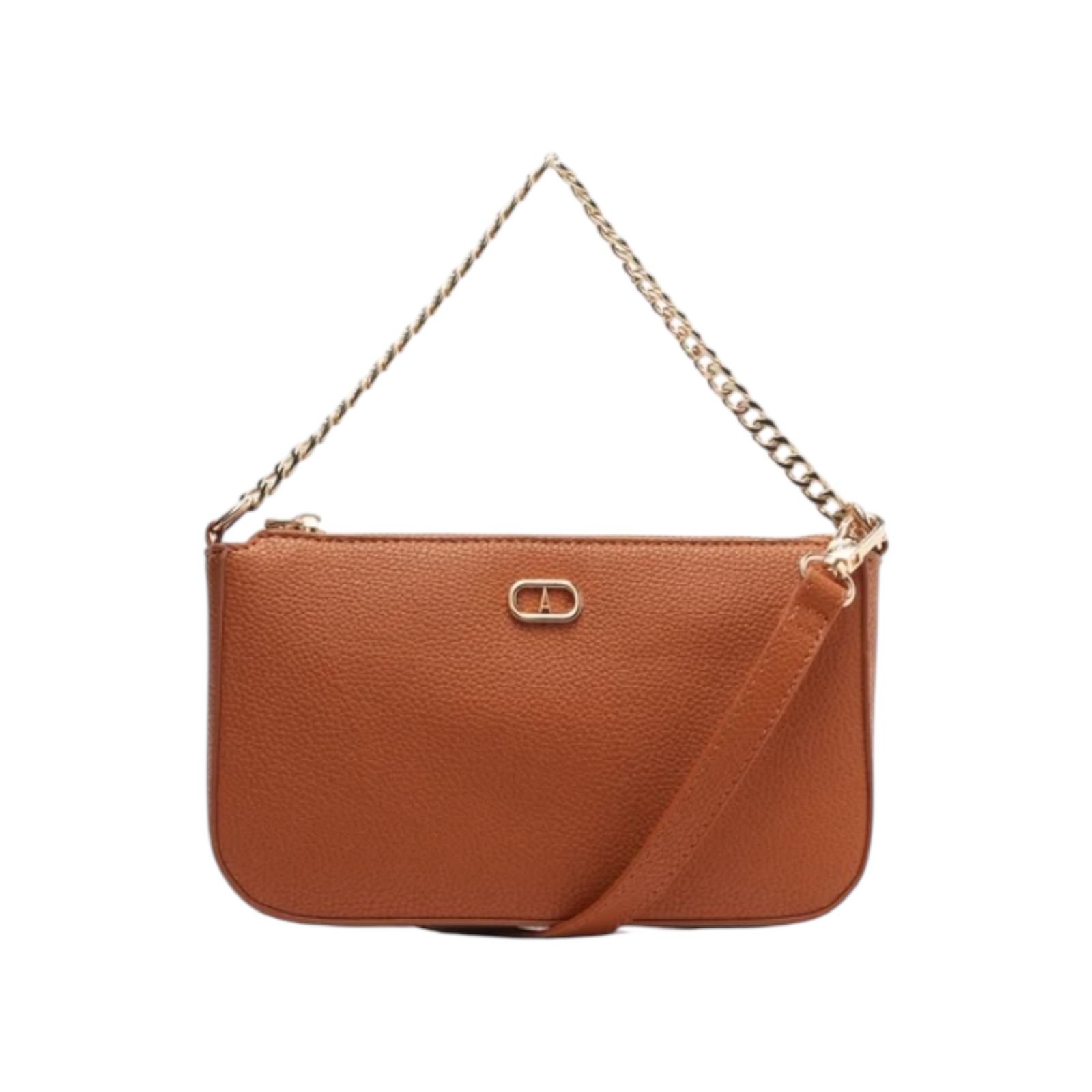 Bolsa Feminina Anacapri Tiracolo Corrente Alça Dupla Pequena Caramelo Caramelo 4