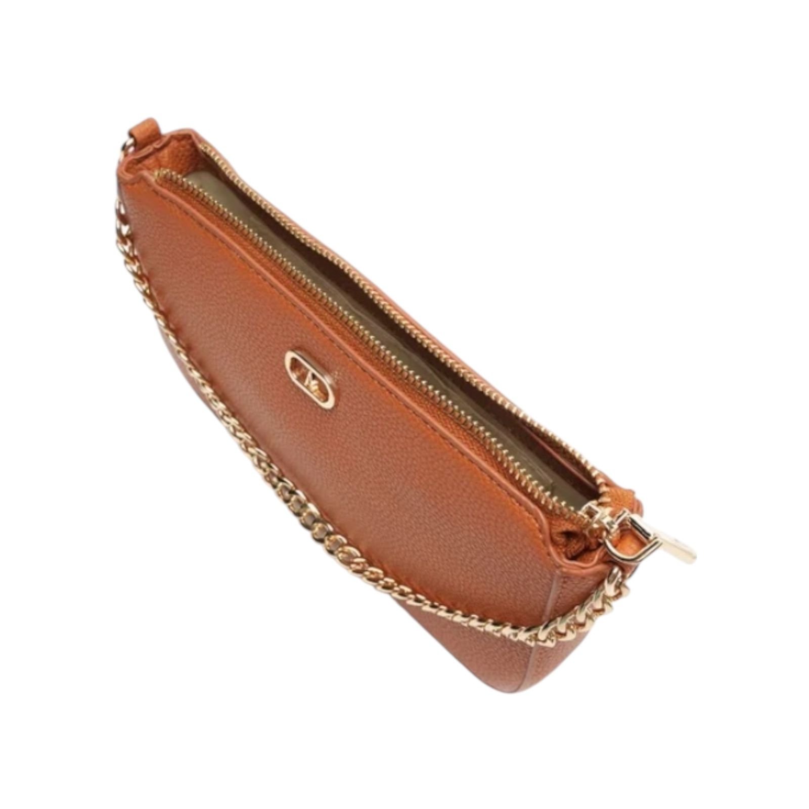 Bolsa Feminina Anacapri Tiracolo Corrente Alça Dupla Pequena Caramelo Caramelo 5