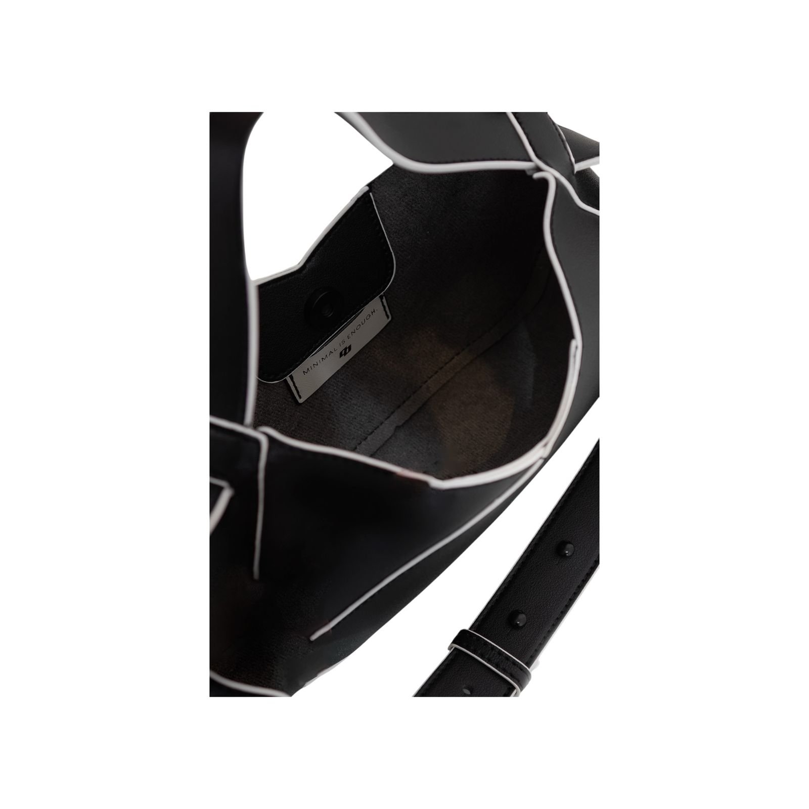 Bolsa Feminina Colcci Crossbody Minimal Alça Dupla Pequena Preto Preto 4