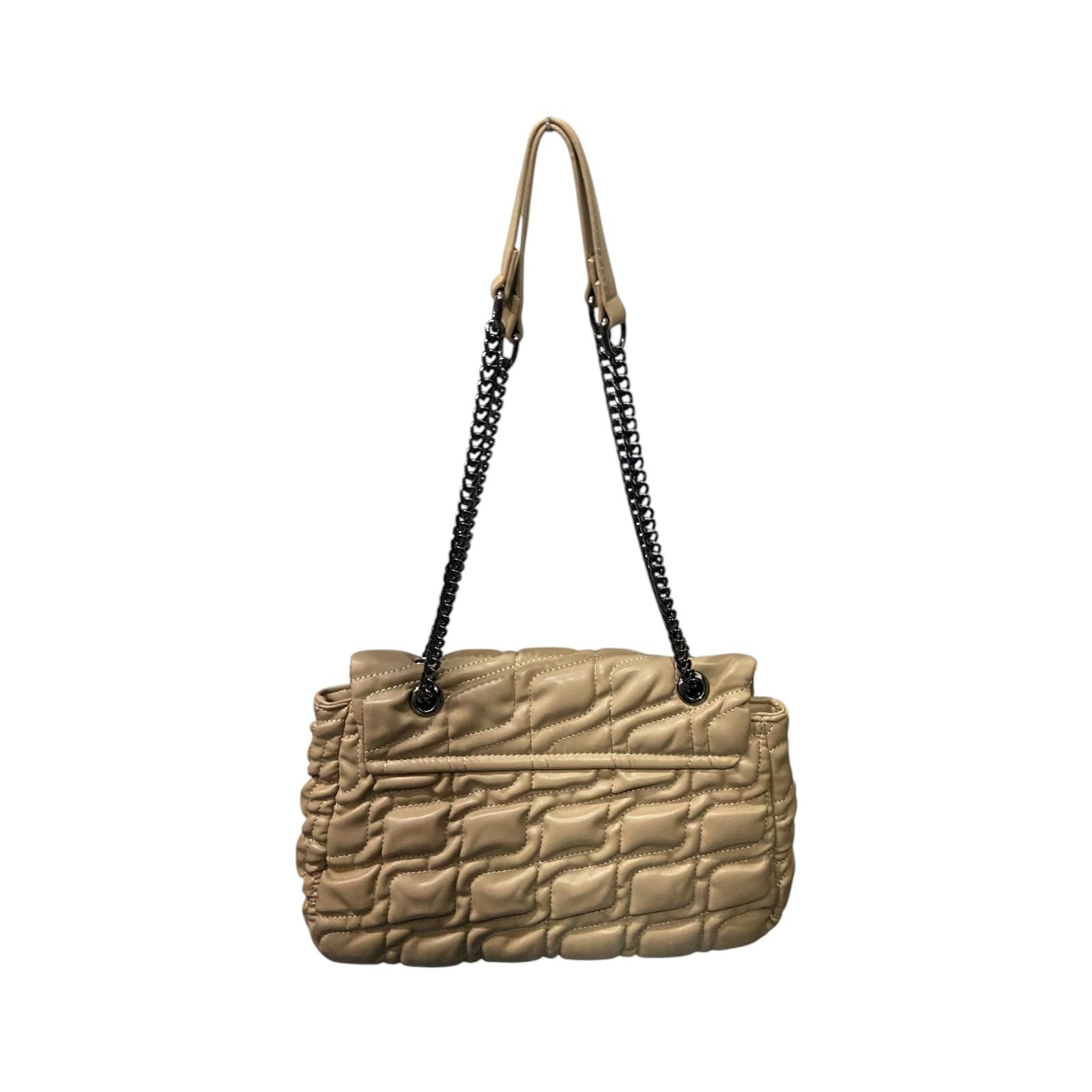 Bolsa Feminina Colcci Matelasse Alça Corrente Media Bege Bege 3