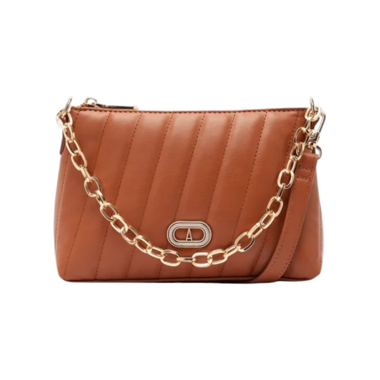 Bolsa Feminina Anacapri Matelassê Tiracolo Pequena Caramelo