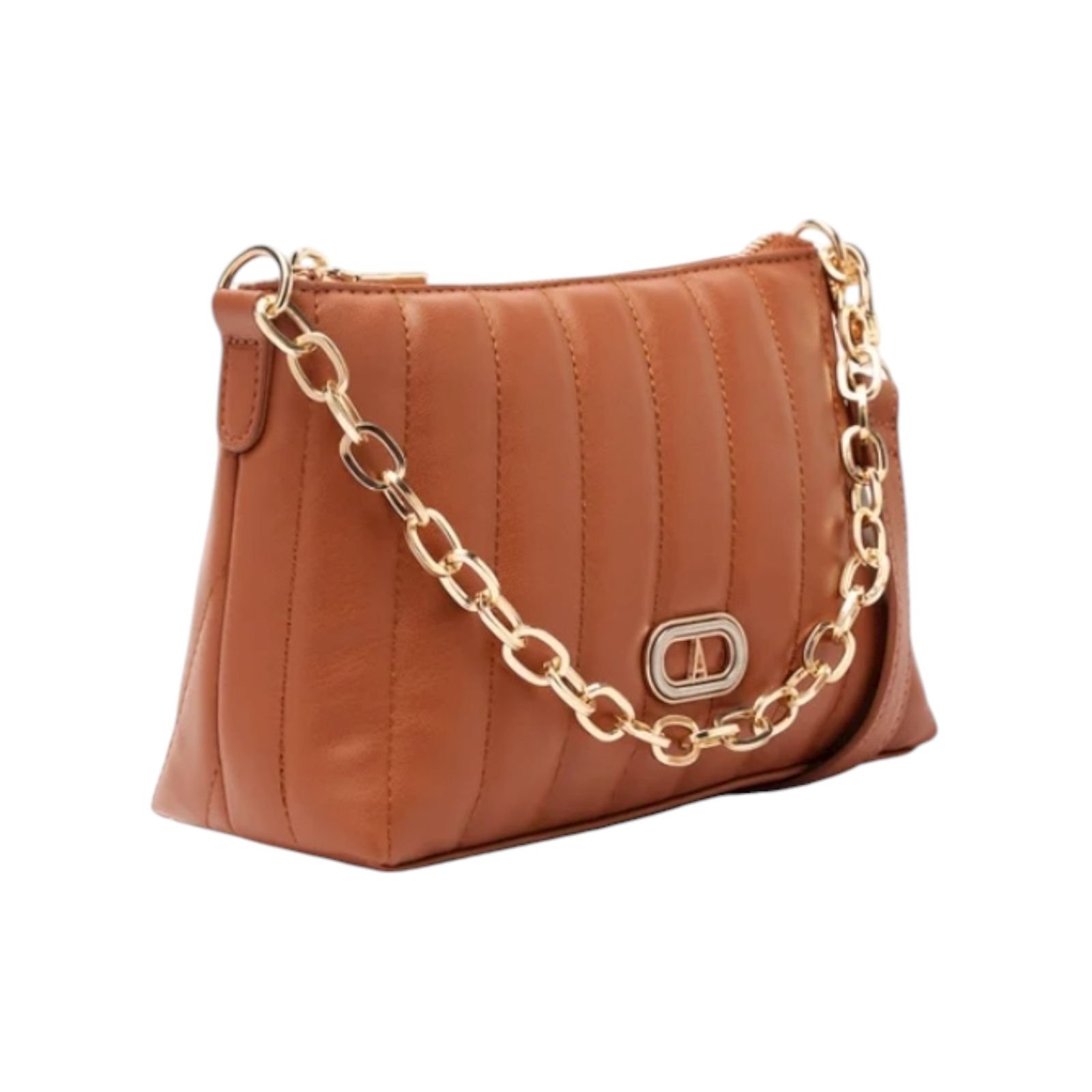 Bolsa Feminina Anacapri Matelassê Tiracolo Pequena Caramelo Caramelo 2